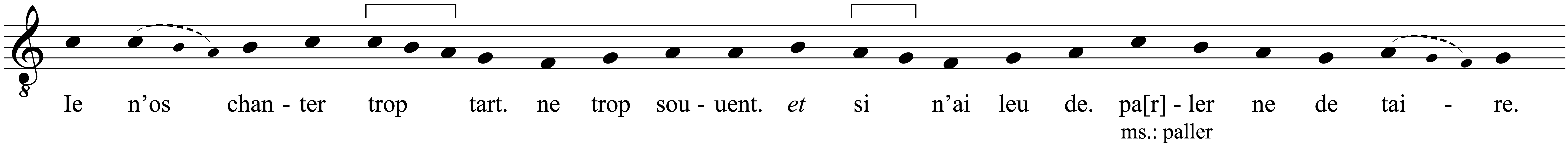 Work musical notation